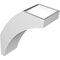 Ekena Millwork 6-in. W x 14-in. D x 18-in. H Thorton Architectural Grade PVC Knee Brace BRCP06X14X18THR - alternate 2